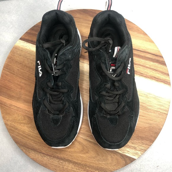 FILA Shoes - Fila‎ Ray Tracer 5RM00648-014 Womens Black Mesh Lace-Up Sneaker Size 8